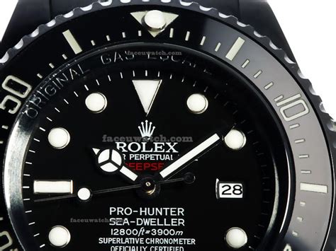 rolex sea dweller black replica|rolex deepsea pro hunter.